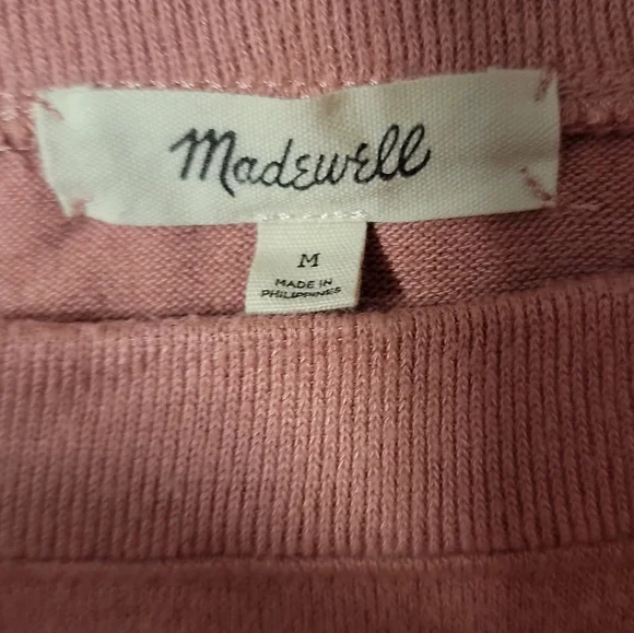 Madewell Dusty Rose Pullover Sweater Size Medium EUC - Picture 7 of 8